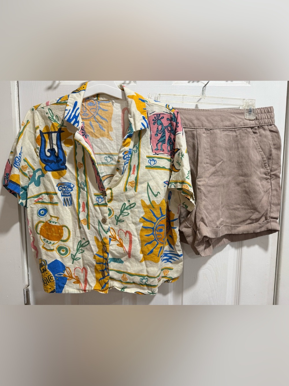 Rachel Zoe- Linen Shirt& Short Set